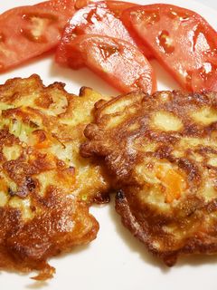小海老とアスパラ♪お好み焼き風のかき揚げ-レシピのメイン写真