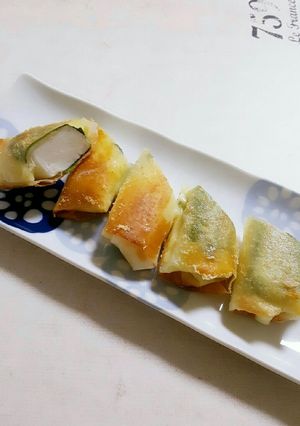 簡単おかず♡大葉はんぺんチーズ春巻き♡-レシピのメイン写真