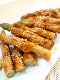 豚モモ肉で♪アスパラの肉巻き-レシピのメイン写真