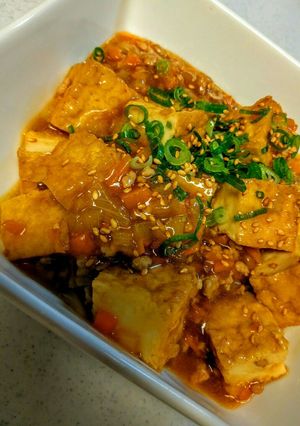 厚揚げとひき肉の焼き肉のタレ炒め-レシピのメイン写真
