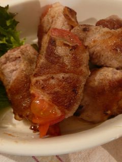 トマト♡豚肉♡巻き巻き最高-レシピのメイン写真