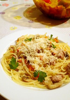 きのことサルシッチャのパスタ-レシピのメイン写真