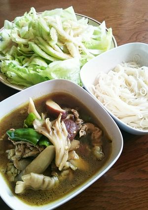 つけ麺風そうめんカレー風味-レシピのメイン写真