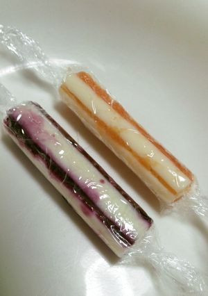 さけるチーズのストライプキャンディ-レシピのメイン写真