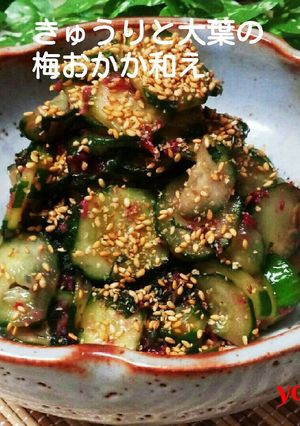 簡単☆きゅうりと大葉の梅おかか和え-レシピのメイン写真