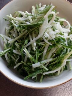 チーズと水菜のサラダ-レシピのメイン写真