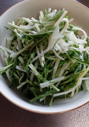 チーズと水菜のサラダ-レシピのメイン写真