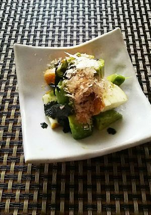 魚河岸あげとアボガトのわさびあえ-レシピのメイン写真