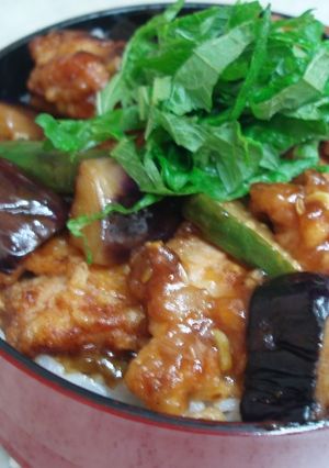 １０分で作る手抜き弁当★油淋ソース丼-レシピのメイン写真
