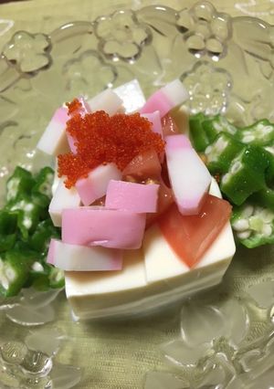 夏野菜と蒲鉾のせ冷奴-レシピのメイン写真