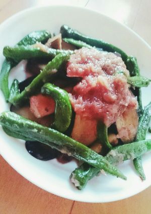 茄子とししとう玉ねぎおろし-レシピのメイン写真