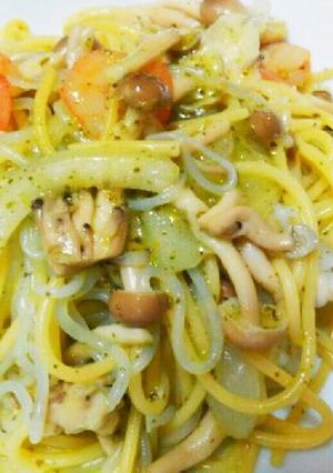 簡単！糸こんにゃくでカロリーオフパスタ♪-レシピのメイン写真