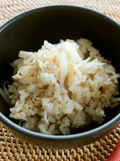レンジで作る♪新生姜の炊き込みごはん-レシピのメイン写真