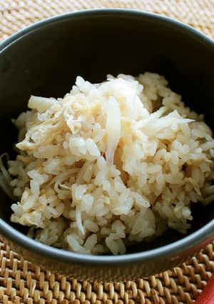 レンジで作る♪新生姜の炊き込みごはん-レシピのメイン写真