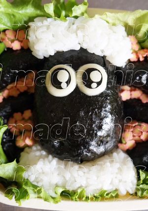 ♡ひつじのショーン♡キャラ弁♡-レシピのメイン写真