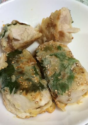 ローストキヌア衣のささみチーズ焼き♪-レシピのメイン写真
