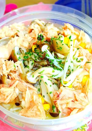 ツナとしめじの冷製えのきパスタ-レシピのメイン写真