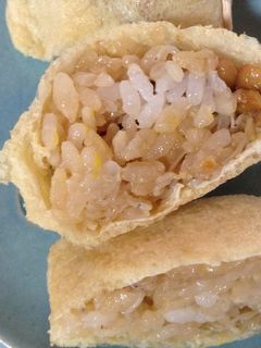 残り活用!しらすご飯と納豆の油揚げ包み-レシピのメイン写真