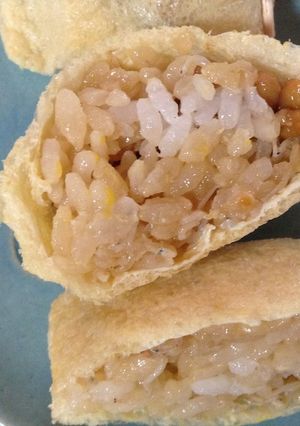 残り活用！しらすご飯と納豆の油揚げ包み-レシピのメイン写真