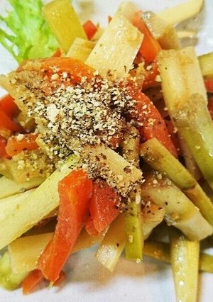 ☆ 姫竹と人参のきんぴら炒め(節約料理)-レシピのメイン写真