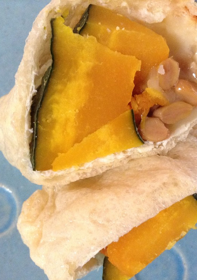 かぼちゃの煮物&納豆の油揚げつつみ-レシピのメイン写真