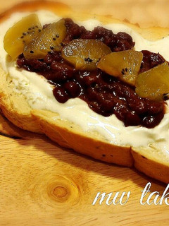 生クリームと餡 キウイのトースト♪-レシピのメイン写真
