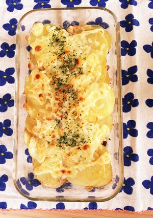 〜お皿一つでポテトグラタン〜-レシピのメイン写真