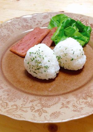 ガーリック塩むすび-レシピのメイン写真