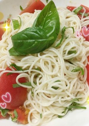 トマトとバジルのさっぱり そうめん-レシピのメイン写真
