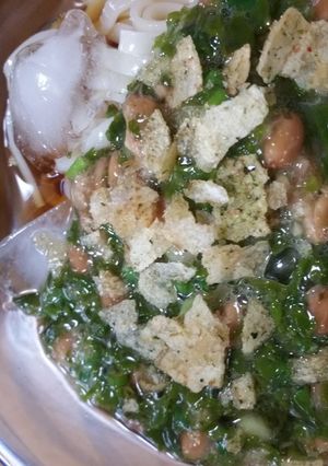 今日も♥めかぶと納豆の冷たいうどんランチ-レシピのメイン写真