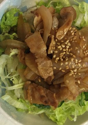 簡単☆豚肉の梅だれ丼-レシピのメイン写真