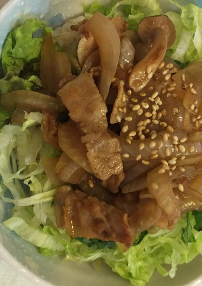 簡単☆豚肉の梅だれ丼-レシピのメイン写真