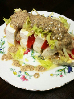 チアシードごまだれ 豆腐のカプレーゼ風-レシピのメイン写真