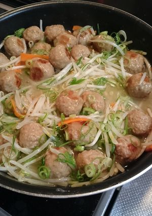 ★肉団子のネギ塩炒め★-レシピのメイン写真