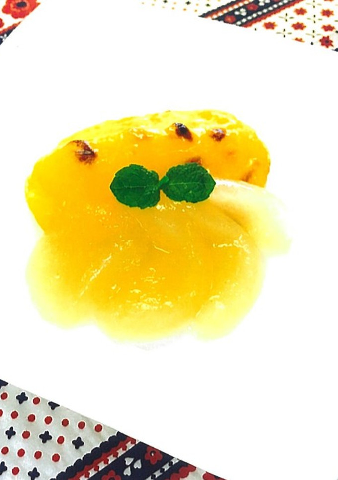 介護食　すいーとぽてと　林檎のゼリー添え-レシピのメイン写真