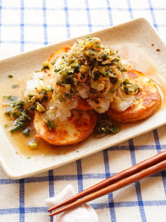 魚河岸あげ®のおろしじゃこソースがけ-レシピのメイン写真