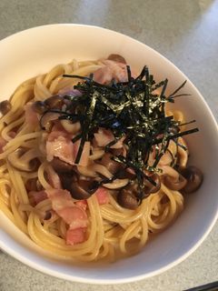 簡単!しめじとベーコンの和風パスタ-レシピのメイン写真