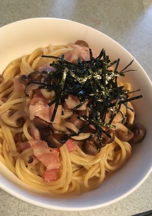 簡単！しめじとベーコンの和風パスタ-レシピのメイン写真