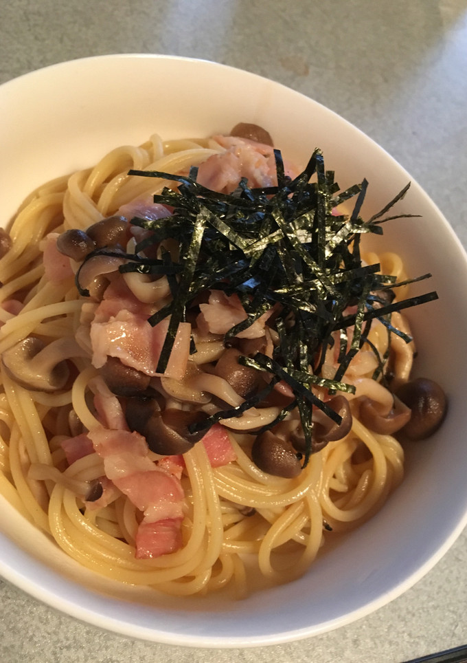簡単！しめじとベーコンの和風パスタ-レシピのメイン写真