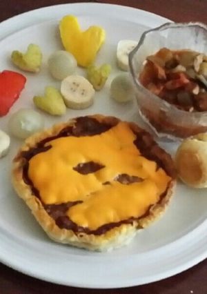 餅粉で餅ピザ(カレー編)-レシピのメイン写真