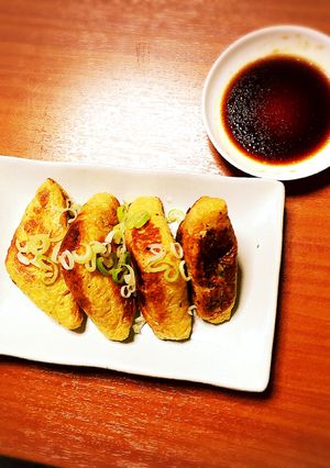 バカ料理シリーズ♪油揚げのカリカリ餃子♡-レシピのメイン写真