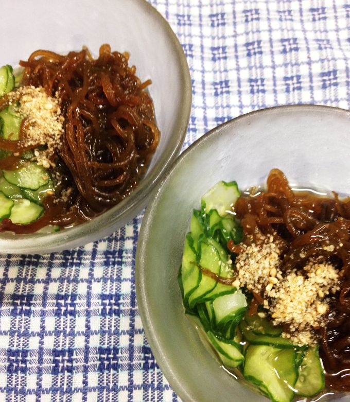 蒸し暑い時にさっぱり、もずく酢♪ by うさぎさんママ 【クックパッド