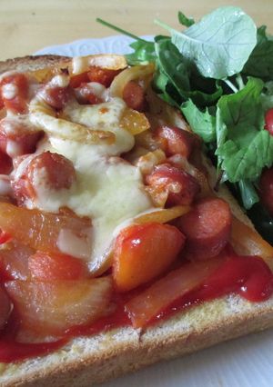 ピザトースト-レシピのメイン写真