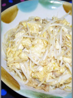 白米消滅!にら玉の次は肉もやし玉子炒め!-レシピのメイン写真