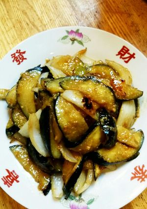 茄子と玉ねぎの味噌炒め-レシピのメイン写真