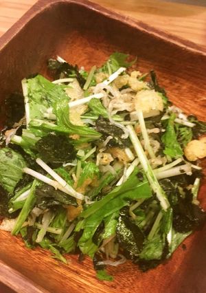 水菜と焼海苔のサラダ-レシピのメイン写真