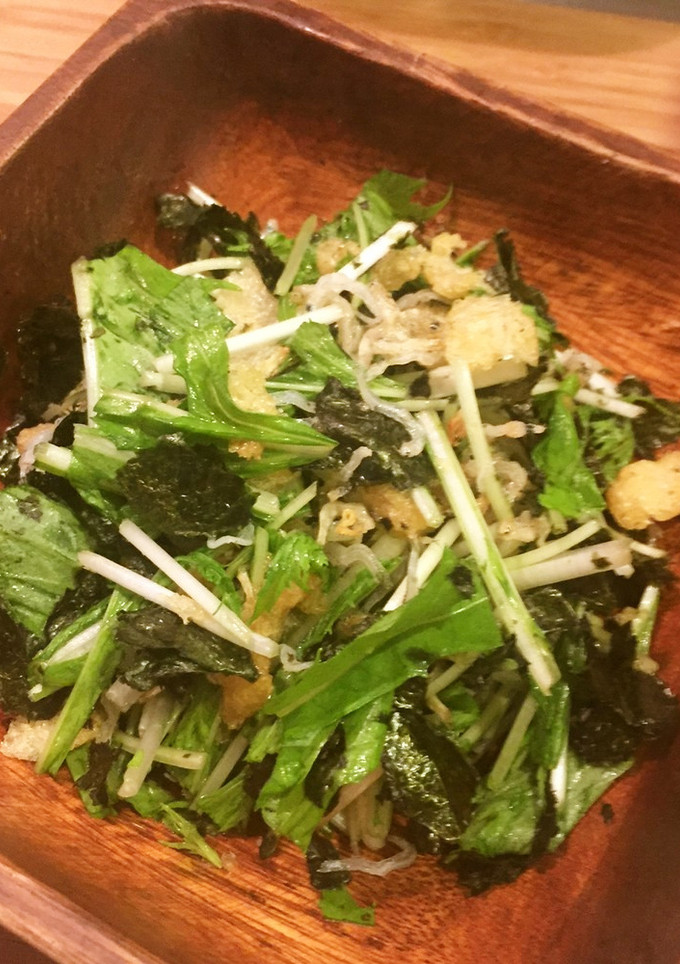 水菜と焼海苔のサラダ-レシピのメイン写真