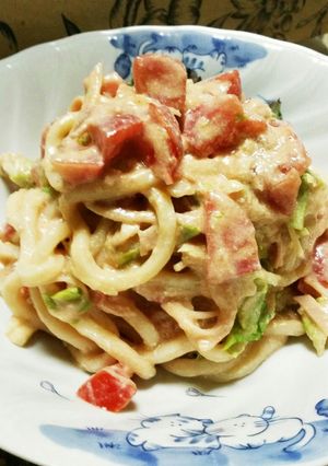 冷製✨ヘルシー♪トマトクリームうどん♥-レシピのメイン写真