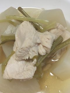 鶏胸肉とかぶの白だし煮-レシピのメイン写真