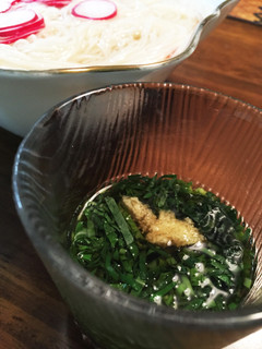 簡単 モロヘイヤのそうめんつゆ-レシピのメイン写真